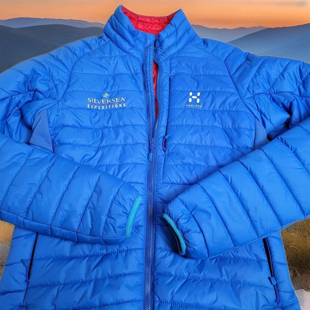 Haglofs‎ Silversea Puffer Jacket Womems S Blue Quilted Lightweight Packable